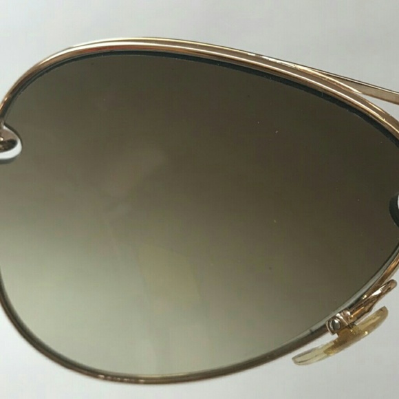 Gucci Chain Link Women Aviation Sunglasses & Case - Picture 5 of 8